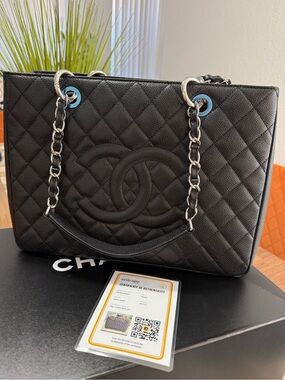 Chanel GST Grand Tote Caviar And Palladium